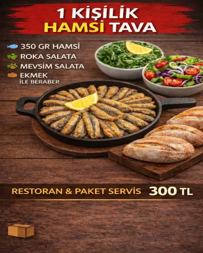 1 Kişilik Hamsi Tava