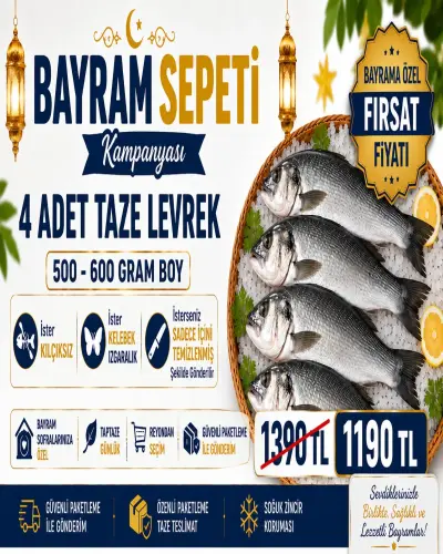 4 ADET TAZE LEVREK