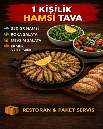 1 Kişilik Hamsi Tava
