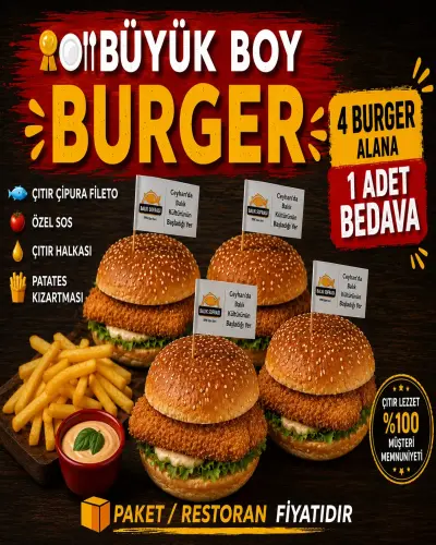 5 'li Burger MENÜ